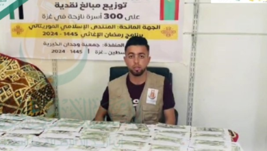 The Mauritanian Islamic Forum distributes cash to hundreds of families in Gaza