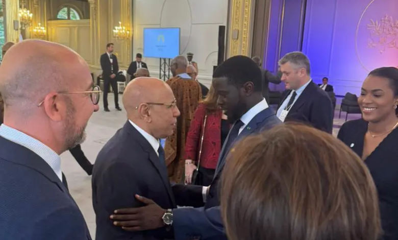 Ghazouani meets a number of heads of state at the Elysee